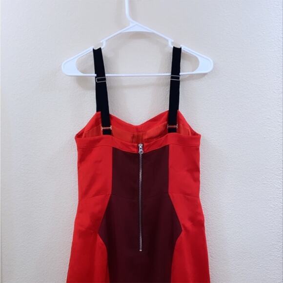 Rebecca Minkoff Red and Black Mini Dress Sz. 8 - Picture 7 of 12